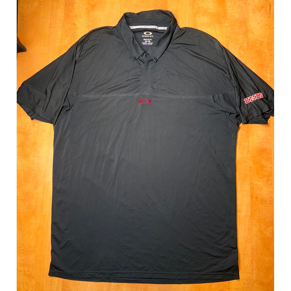 Oakley UNLV Rebels O-Hydrolix Golf Polo Shirt Mens XL Black Regular Fit Polo